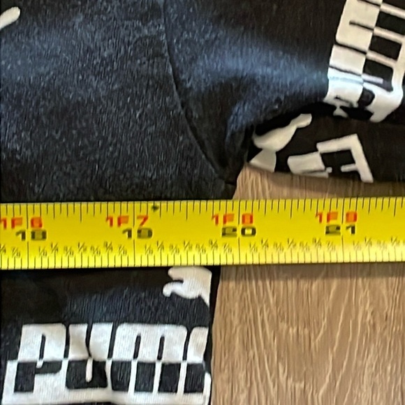 Puma Women T-Shirt Medium Black Logo Print Cotton Athletisure Streetwear Workout - Picture 10 of 12